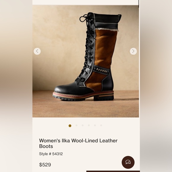 Women's Ilka Wool-Lined Leather Boots - Picture 1 of 5